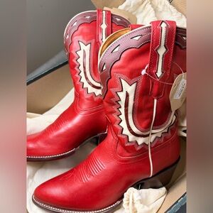 Tecovas Red Western Cowboy Boots , the Jolene . 

Brand new in box , never worn!